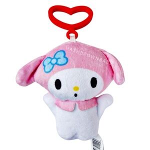 Sanrio My Melody Cute Pink Plush Doll Clip Keychain | Hello Kitty And Friends
